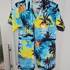 Tropical Blue Hawaiian Shirt